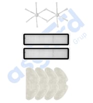 Dreame D10S, D10S PRO, D9 MAX GEN2 Uyumlu 2 Yan Fırça 2 Filtre 4 Mop PKT-iasgf0000212