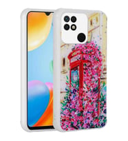 Xiaomi Poco C40 Kılıf Kamera Korumalı Simli Renkli Tasarım Silikon Kulübe