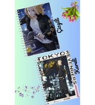 Tokyo revengers defter seti 2 adet A4 boyutu 21*30 çizgili + kareli 60 syf