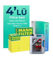 MANN Mercedes GLA180 Dizel Filtre Bakım Seti Liqui Moly Motor Yağlı (2014-2018) 4 Lü