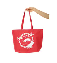 Summer Beach Bag Plaj Çantası Kırmızı