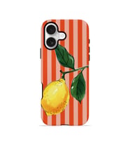 iPhone 17 Vorian Çift Katmanlı Kılıf Sicilian Lemon Red Stripe