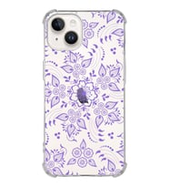 Apple iPhone 14 Plus Uyumlu Köşe Korumalı Antişok Kapak Nostalji Desen Tasarımlı Şeffaf  Kılıf