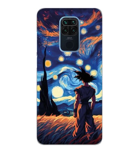 Xiaomi Redmi NOTE 9 Uyumlu Dragon Ball Tasarımlı Şeffaf Telefon Kılıfı