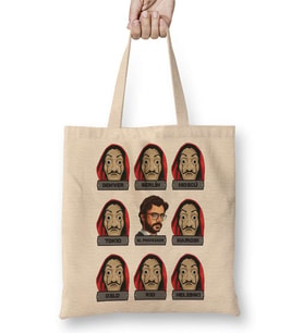 Serie La Casa de Papel Cidades Bez Çanta Uzun Saplı
