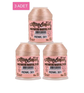 3 Adet Altınbaşak Oya ve Dantel İpi 20 gr - Royaleks - No: 301