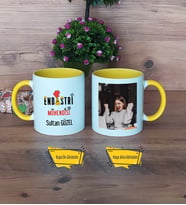 Endüstri Mühendisi Kupa Bardak Sarı Fotoğraflı Mühendisler Günü Hediyesi