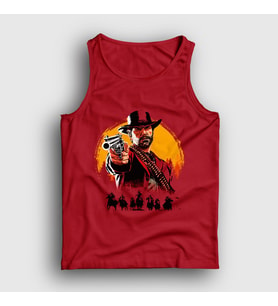 Presmono Unisex Kırmızı Cover Oyun Red Dead Redemption Atlet 507583tt