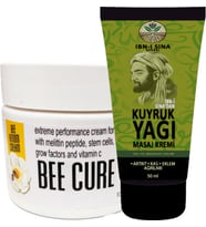 İbn-i Sina 3 Adet Kuyruk Yağı - Sırt Bel Kas Iskelet Harici Uygulama AGRIKREMI 50ML + 1 Tane Beecure
