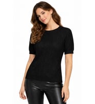 Kadın Triko Kısa Kol Bluz 12845 BGL-ST05308