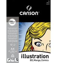 Canson Illustration Çizim Defteri A4 250 gr. 12 Sayfa 