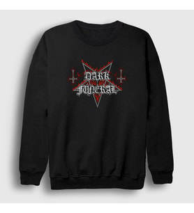 Presmono Unisex Siyah Logo Dark Funeral Sweatshirt 136901tt