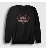 Presmono Unisex Siyah Logo Dark Funeral Sweatshirt 136901tt