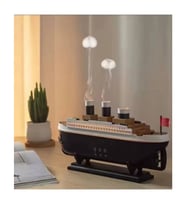 Titanic Gemi Hava Nemlendirici Işıklı Fonksiyonlu Buhar Makinesi Kumandalı