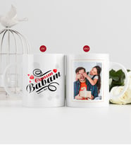 BK Gift Kişiye Özel Babalar Günü Hediyesi Fotoğraflı Kupa Bardak-36 (Beyaz)