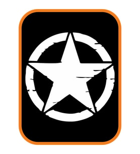 Star Yıldız 2 Adet Off Road Oto Sticker Beyaz 20 Cm
