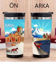 Kars Tasarımlı Fotoğraflı Termos