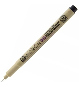 SAKURA PIGMA MICRON 005 TEKNİK ÇİZİM KALEMİ 0,20MM SİYAH