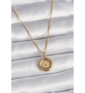 316L Çelik Gold Renk Zincir Gold Model Kadın Kolye TJ-BKO9572