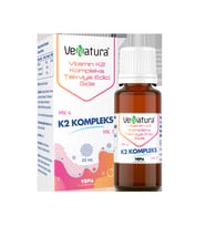 Venatura Vitamin K2 Kompleks Sıvı Takviye Edici Gıda Damla 20ml