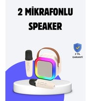 Taşınabilir Bluetooth Karaoke Hoparlör – 2400 mAh Batarya