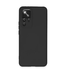 Xiaomi Mi 12t Pro Kılıf Nano İçi Kadife Silikon - Siyah