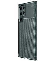 Newface Samsung Galaxy S25 Ultra Kılıf Auto Focus Karbon Kapak - Koyu Yeşil