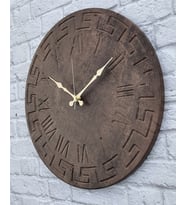 Markakanvas  Duvar Saati (Çap 50 cm - 80 cm ) (Kahverengi)