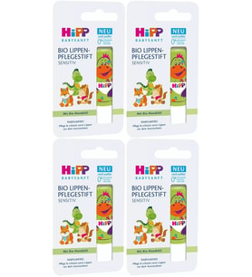 Hipp Babysanft Organik Dudak Nemlendiricisi Ultra Sensıtıv 4.8GR (Yeşil) (4 Lü Set)