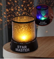Star Master Yıldız Yansımalı Gece Lambası (Siyah)