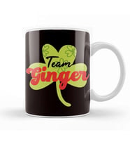 Team Ginger Redhead Shamrock Irish Red Orange Hair Haired Kupa Bardak Porselen
