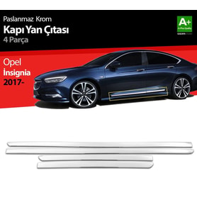Opel Insignia Uyumlu Krom Kapı Yan Çıtası 4 Parça 2017 Üzeri