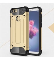 Huawei P Smart Kılıf Crash Zırh Silikon Kılıf (Gold)