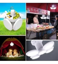 5 Led'li 3 Farklı Işık Modlu Açılıp Kapanabilir Led Kanatlı Güneş Enerjili Solar Aydınlatma Asılabil