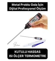 Dijital Gıda Et Tavuk Yemek Pişirme Çubuk Termometre Profesyonel Barbekü Sıcaklık Ölçer Mutfak
