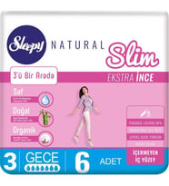 Sleepy Natural Slim Ekstra Ince Gece 6'lı