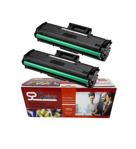 HP LASERJET M107A ÇİPLİ MUADİL TONER 1+1 2'Lİ PAKET 106A W1106A 1000 SAYFA (Siyah)