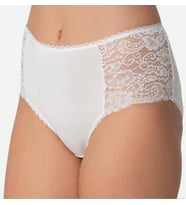 İmer Bayan Yanı Dantelli Modal Bato Bikini Külot 4265 (Beyaz)