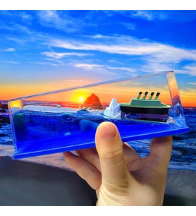 VIP UNSINKABLE TITANIC CRUISE SHIP BATMAYAN TİTANİK CRUİSE GEMİSİ SULU DALGALANAN GEMİ DEKOR GEMİ