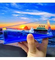 VIP UNSINKABLE TITANIC CRUISE SHIP BATMAYAN TİTANİK CRUİSE GEMİSİ SULU DALGALANAN GEMİ DEKOR GEMİ
