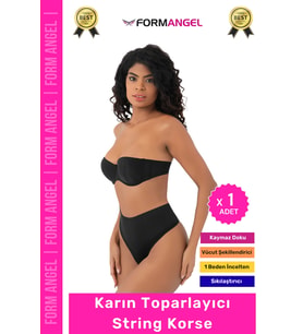 #Korse İz Yapmaz Kaymayan Seamless Alt Karın Göbek Toparlayıcı String Külot Kadın Korse - 2 Adet