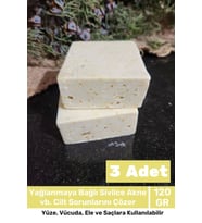 Lüks %100 Doğal Güzel Kokulu El Yüz Saç Vücut Cilt Orijinal Bitkisel Limon Sabunu 120G - 3 Adet
