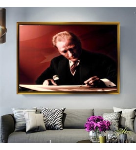 Altın Çerçeveli dekoratif tablo a1021 (Gold)