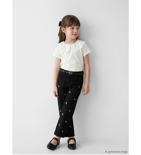 LCW Kids Siyah Balloon Fit Kız Çocuk Jean Pantolon Ve Kemer