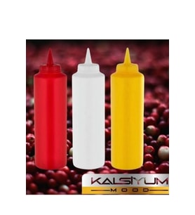 Sosluk 950ml 3 Lü Set Sarı Kırmızı Beyaz Sosluk Kızartma Yağ Kutusu Sirkelik