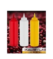 Sosluk 950ml 3 Lü Set Sarı Kırmızı Beyaz Sosluk Kızartma Yağ Kutusu Sirkelik