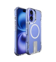 Lexroo iPhone 16 Kılıf M-safe Şarj Özellikli T-Max Standlı Kılıf - Şeffaf