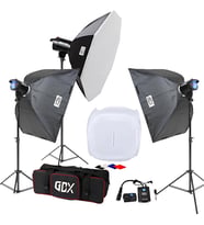 Gdx BM400 3'lü Paraflaş Set + Çekim Çadırı 80x80cm