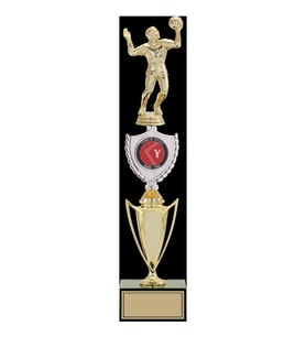 ODAK KUPA - Figürlü Kupalar - Voleybol Erkek Figürlü Kupalar FG-042 C - 43 cm
