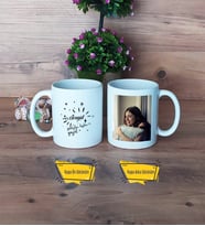Doğum Günü Hediyesi Kupa Bardak Beyaz Fotoğraflı
